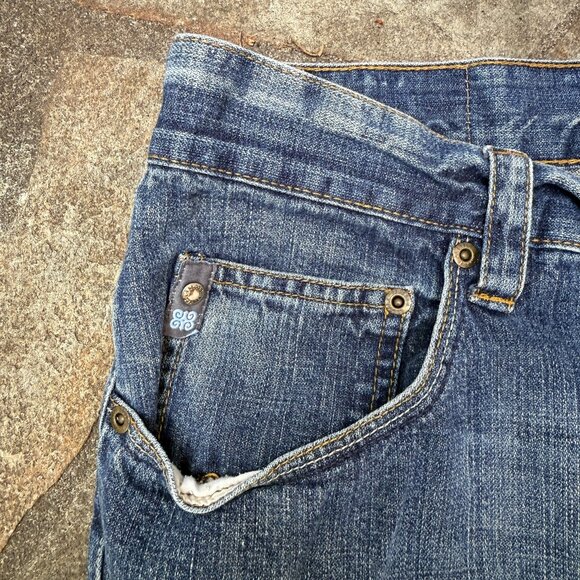 LL Cool J Mens 34 Denim Shorts Baggy Y2K Hip Hop Streetwear Jorts - Picture 3 of 14